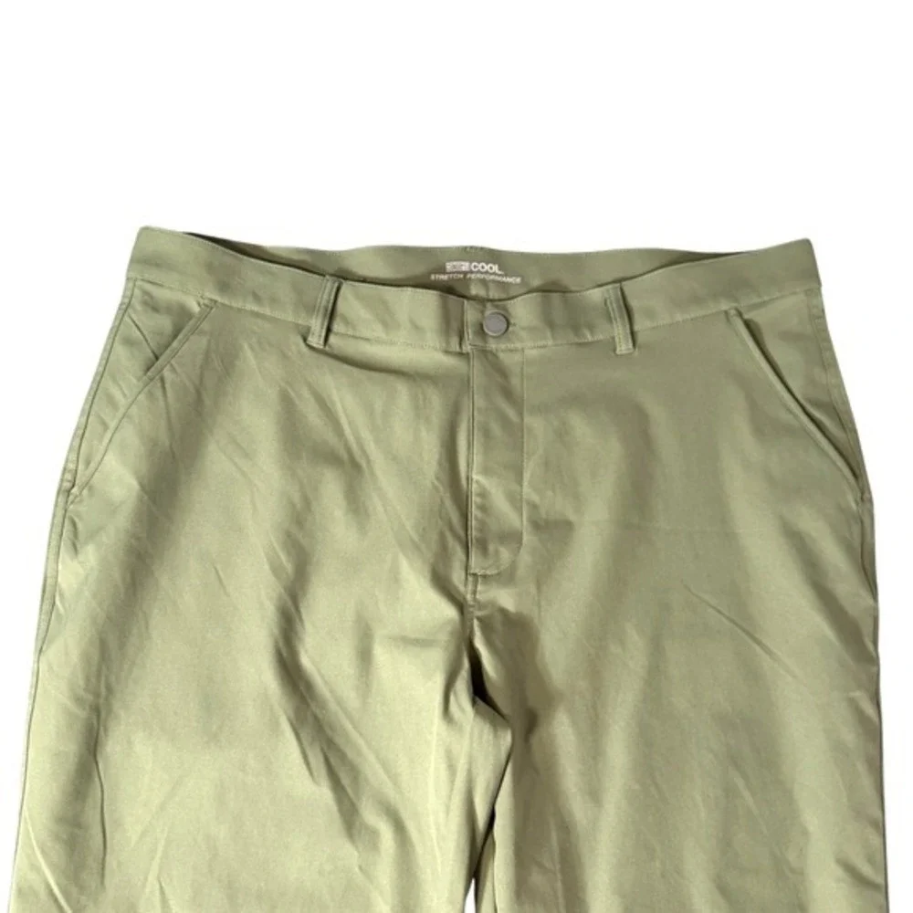 32 Degree Cool Stretch Performance Pants Mens Size 38x29 Green Golf Athleisure
